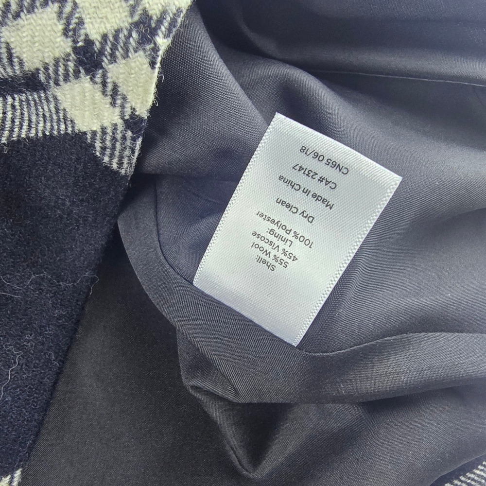 Talbots NWT Plaid Wool Blend Mini‎ Skirt Lined Career Classic Size 18W - Picture 6 of 9